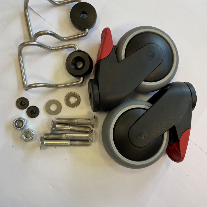 Ergolet Pallas Stand Aid Rear Braked Castors SET 100mm